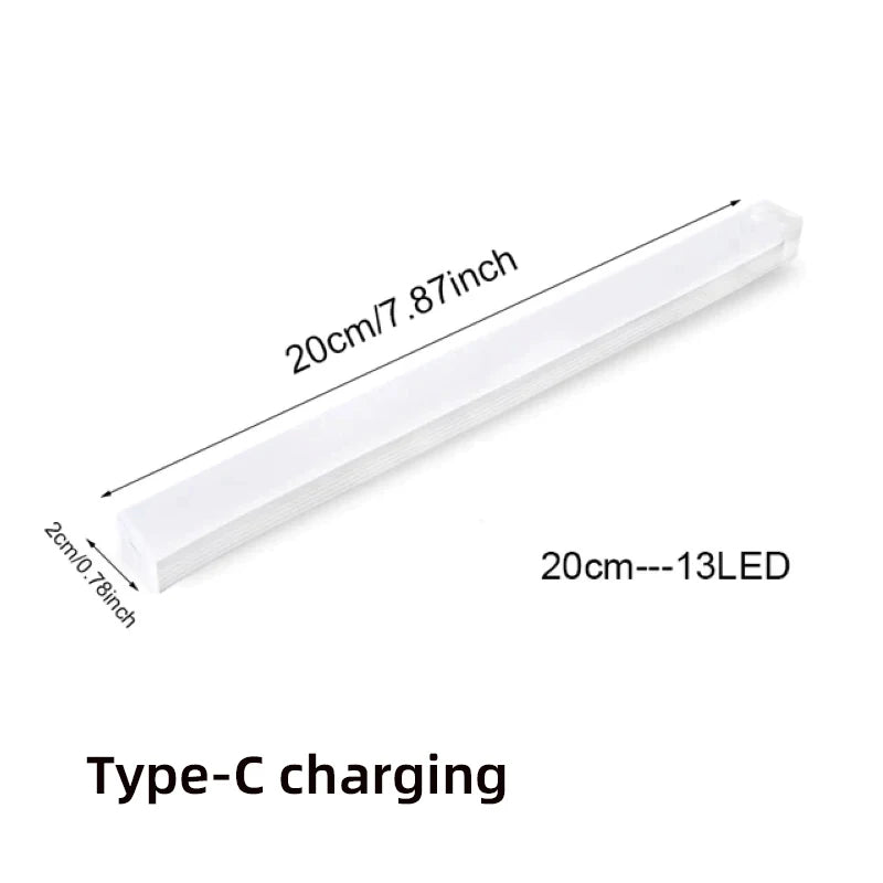 Motion Sensor Light Wireless LED Night Light Type C Rechargeable Light Cabinet Wardrobe Lamp Staircase Backlight For Kitchen LED