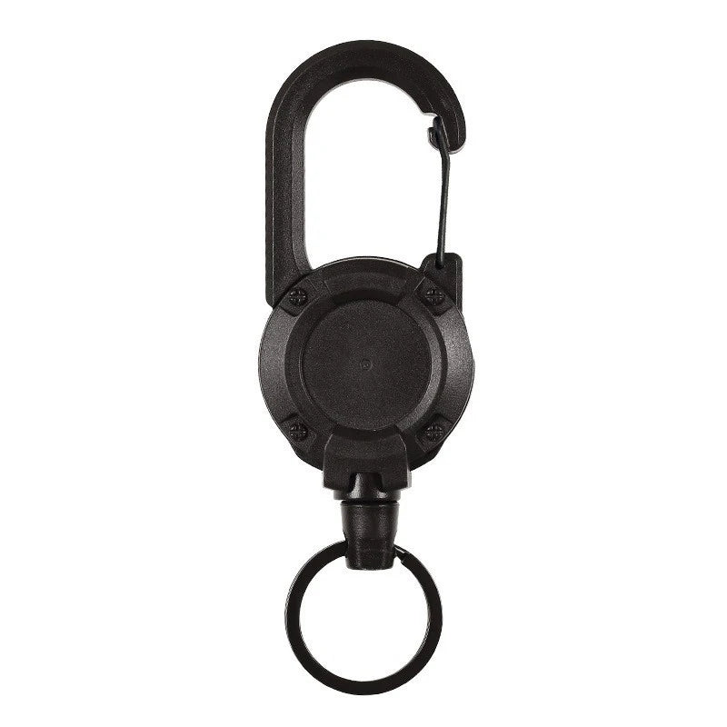 Outdoor Camping Tactics Easy To Pull Buckle Telescopic Buckle Wire Rope Multi-function Key Chain Rebound Anti-loss Rope
